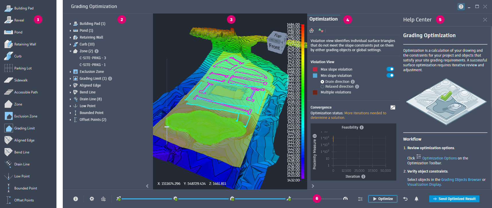 Grading Optimization in Civil 3D