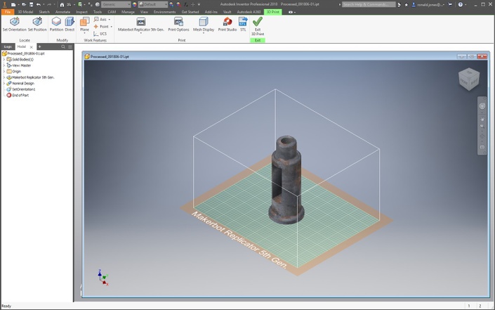 inventor stampa 3D